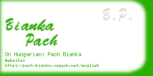 bianka pach business card